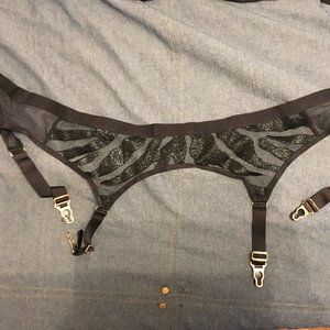 Honey Birdette Black Suspender L - Stockings L - Prudence